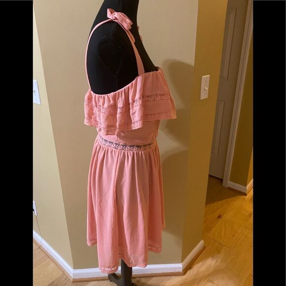 H&M pink coral ruffled sundress - Picture 8 of 11